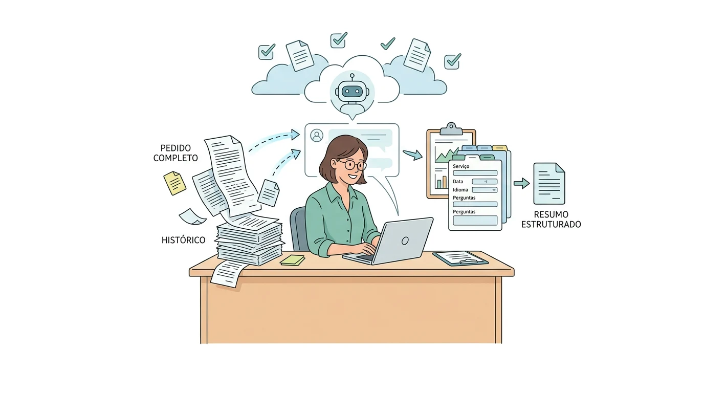 How do I integrate ChatGPT to summarise customer requests without inventing details?