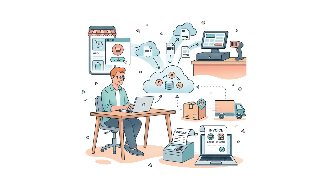 How do I connect Vendus to online and counter sales?