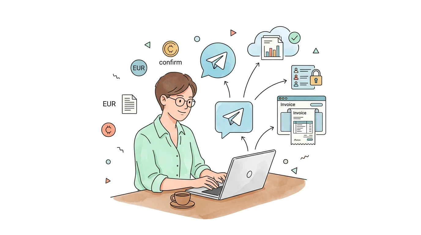 Can I prepare invoices through a Telegram bot?