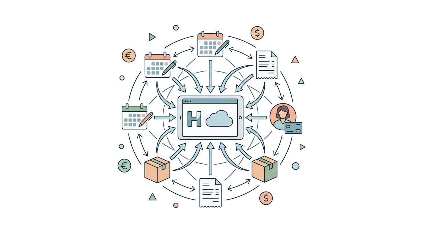 How do I connect Holded to my company's sales and bookings?
